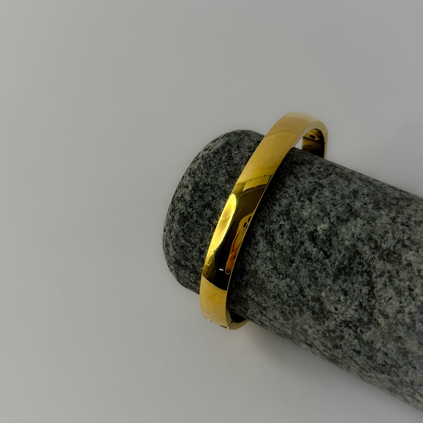 18K Gold Plated Solid Bracelet