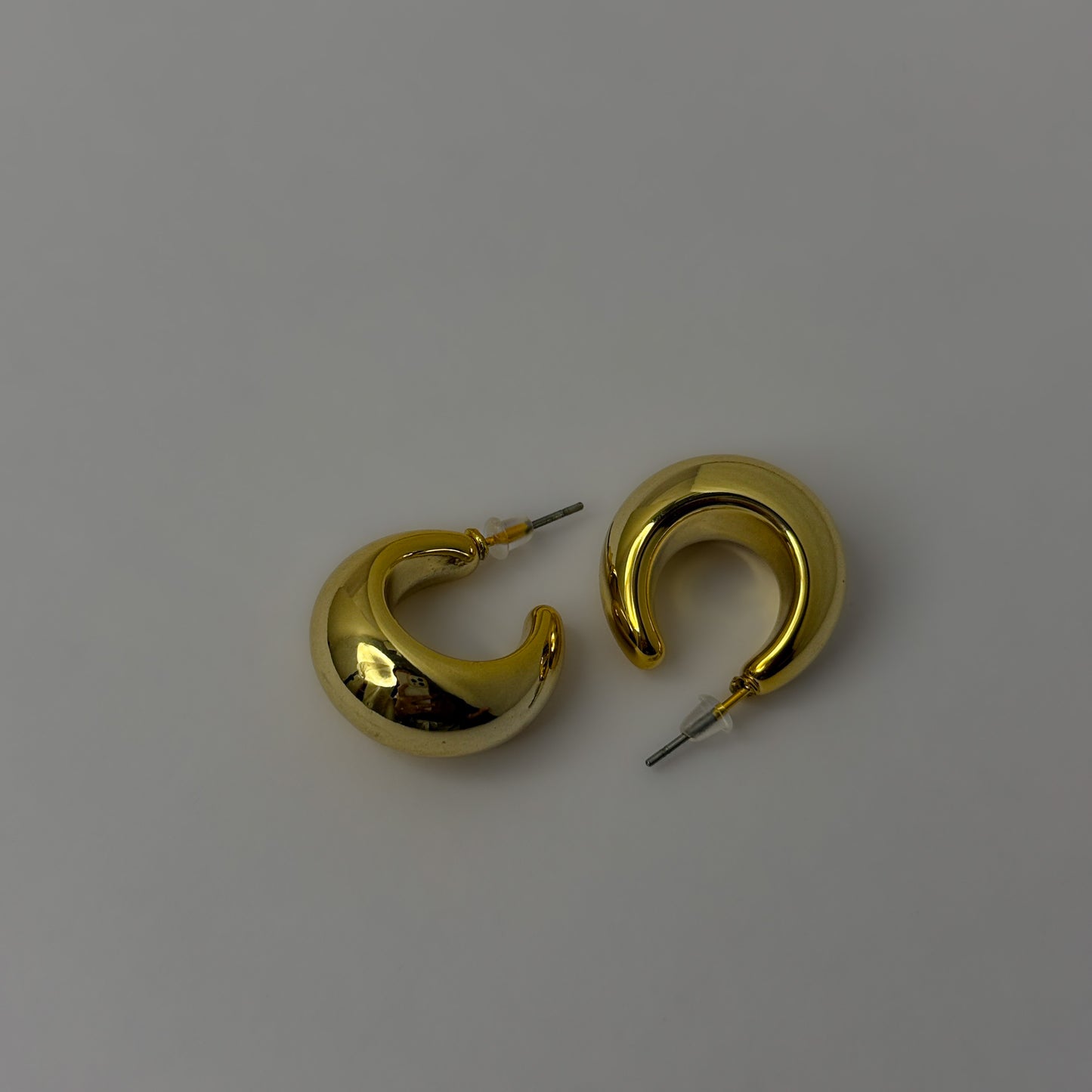 Curvy Half Moon Half Hoops