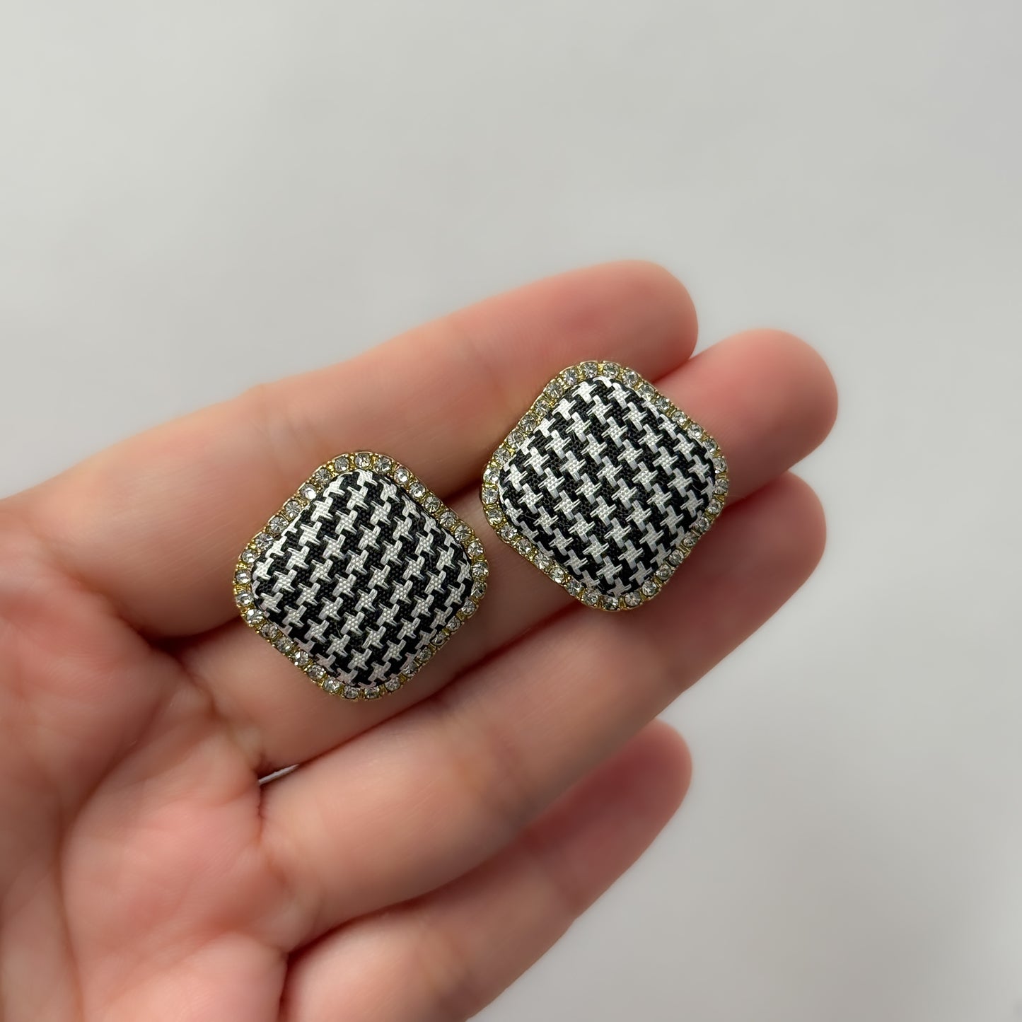 Korean Classy Tweed Earrings