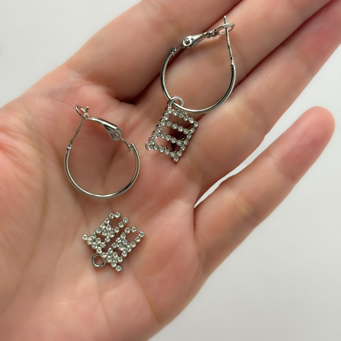 Korean 2in1 Drop Earrings