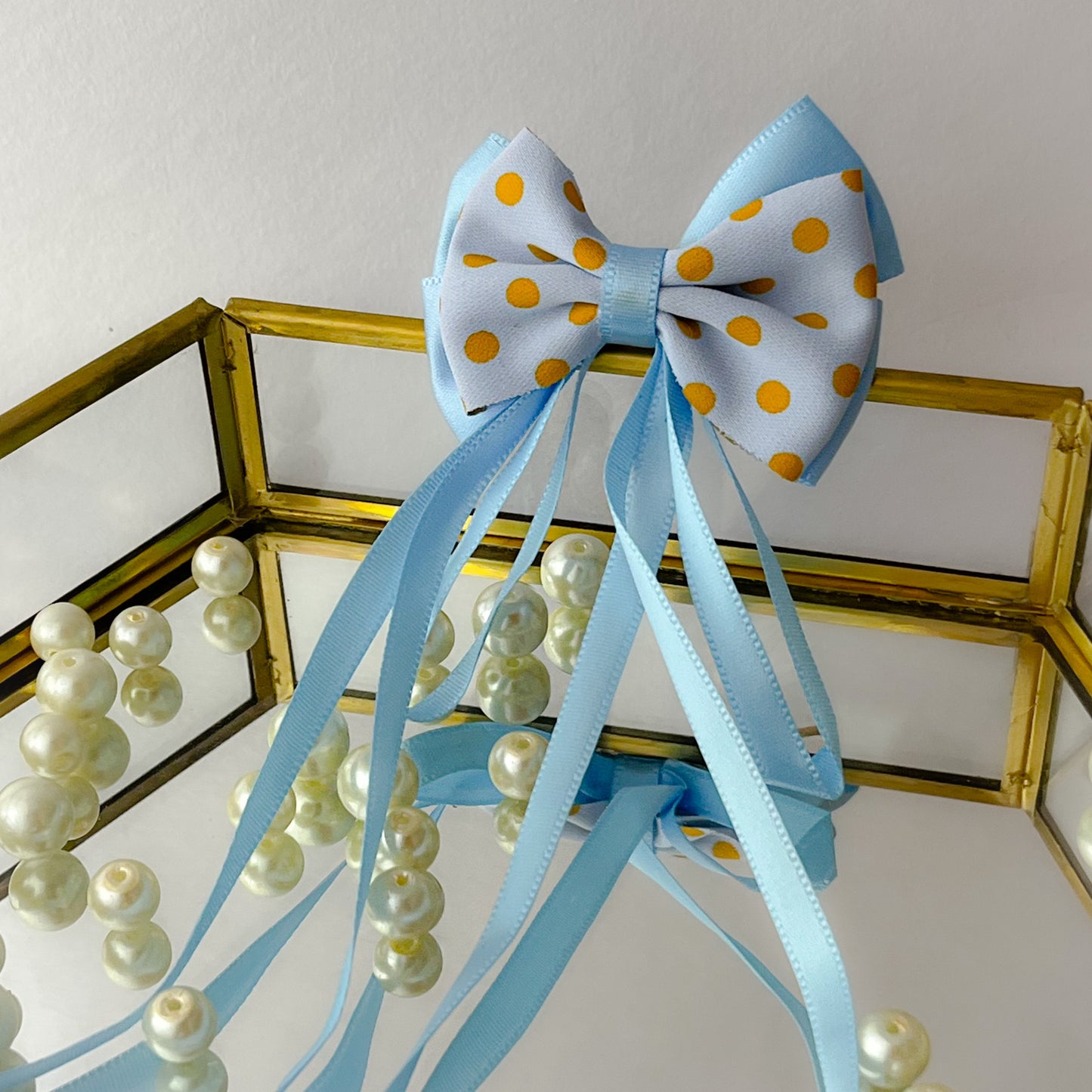 Korean Tassel Bow Clips