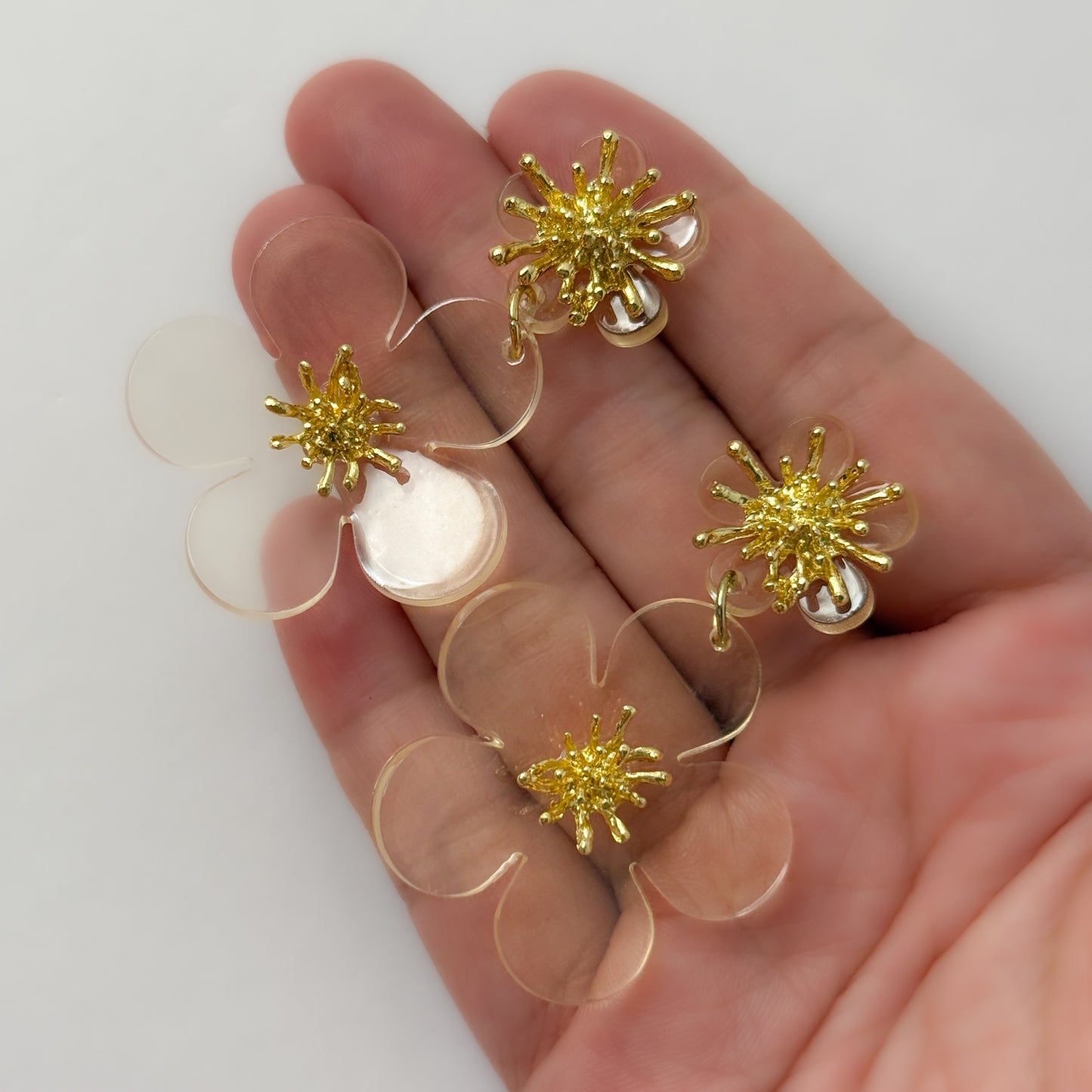 Pretty Korean Flower Earrings