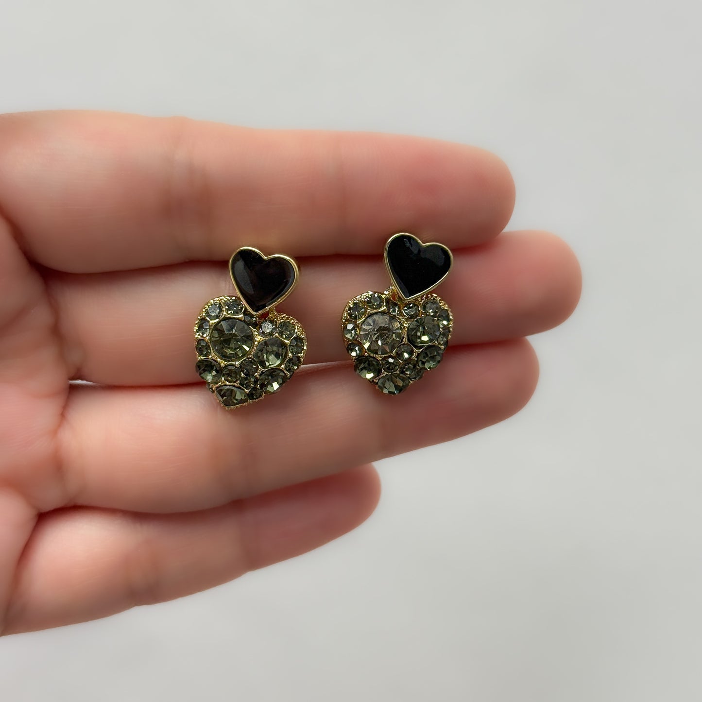 Korean Double Heart Earrings