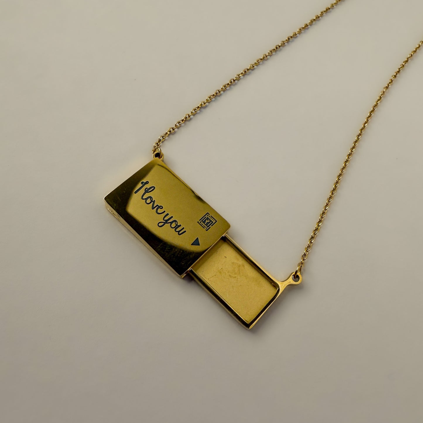 18K Gold Plated Love Note Necklace