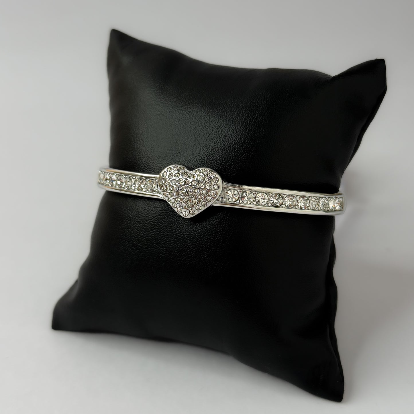 Anti Tarnish AD Stone Heart Bracelet