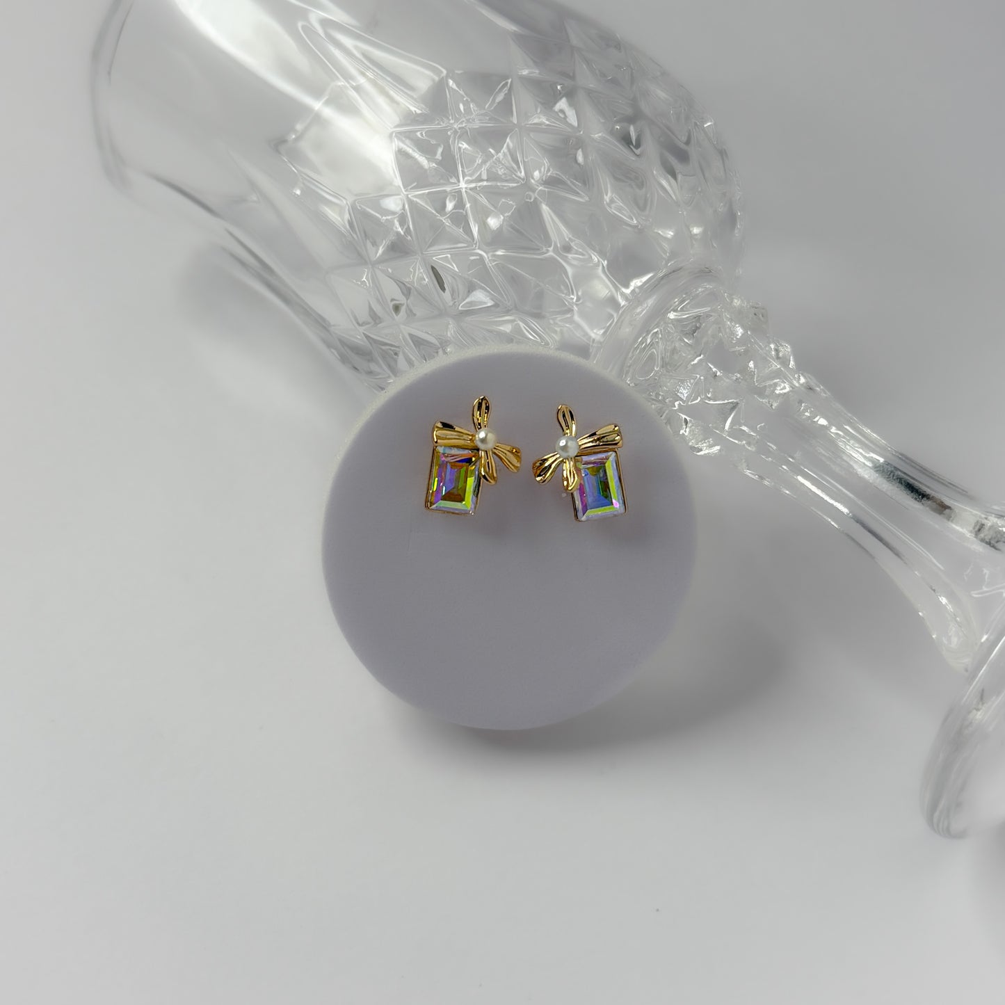 18K Gold Plated Rainbow Effect Earrings