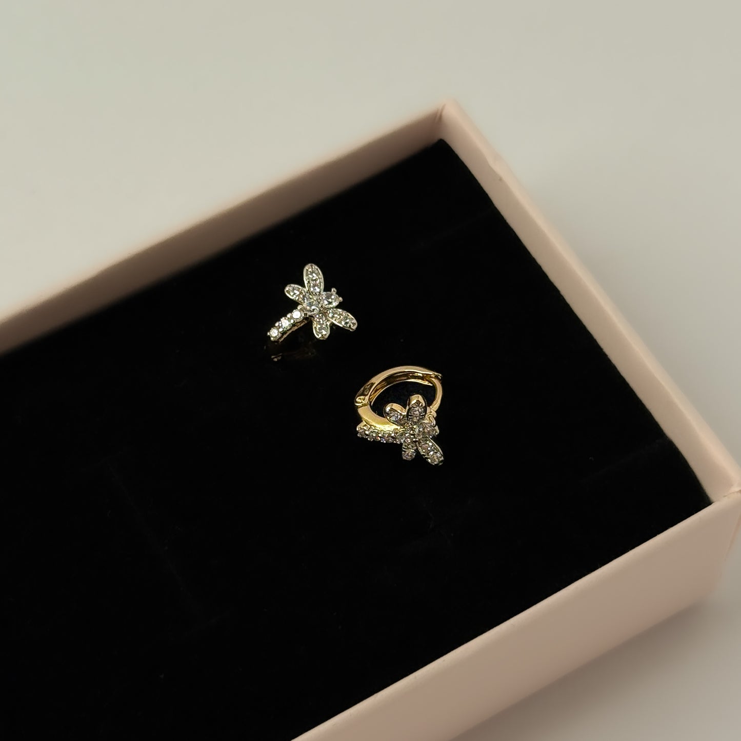 18K Gold Plated Fly Hoop Earrings