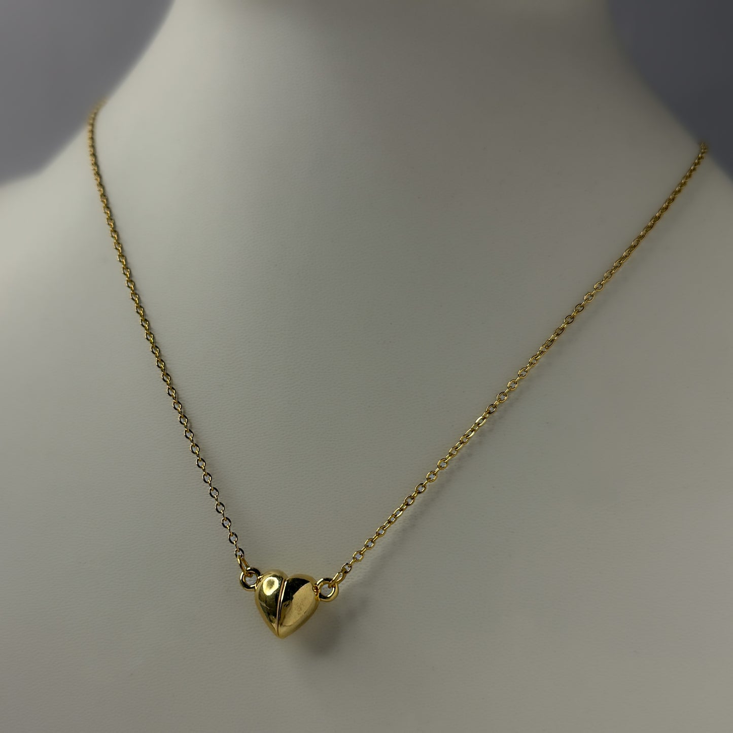 18K Gold Plated Mini Magnetic Heart Necklace