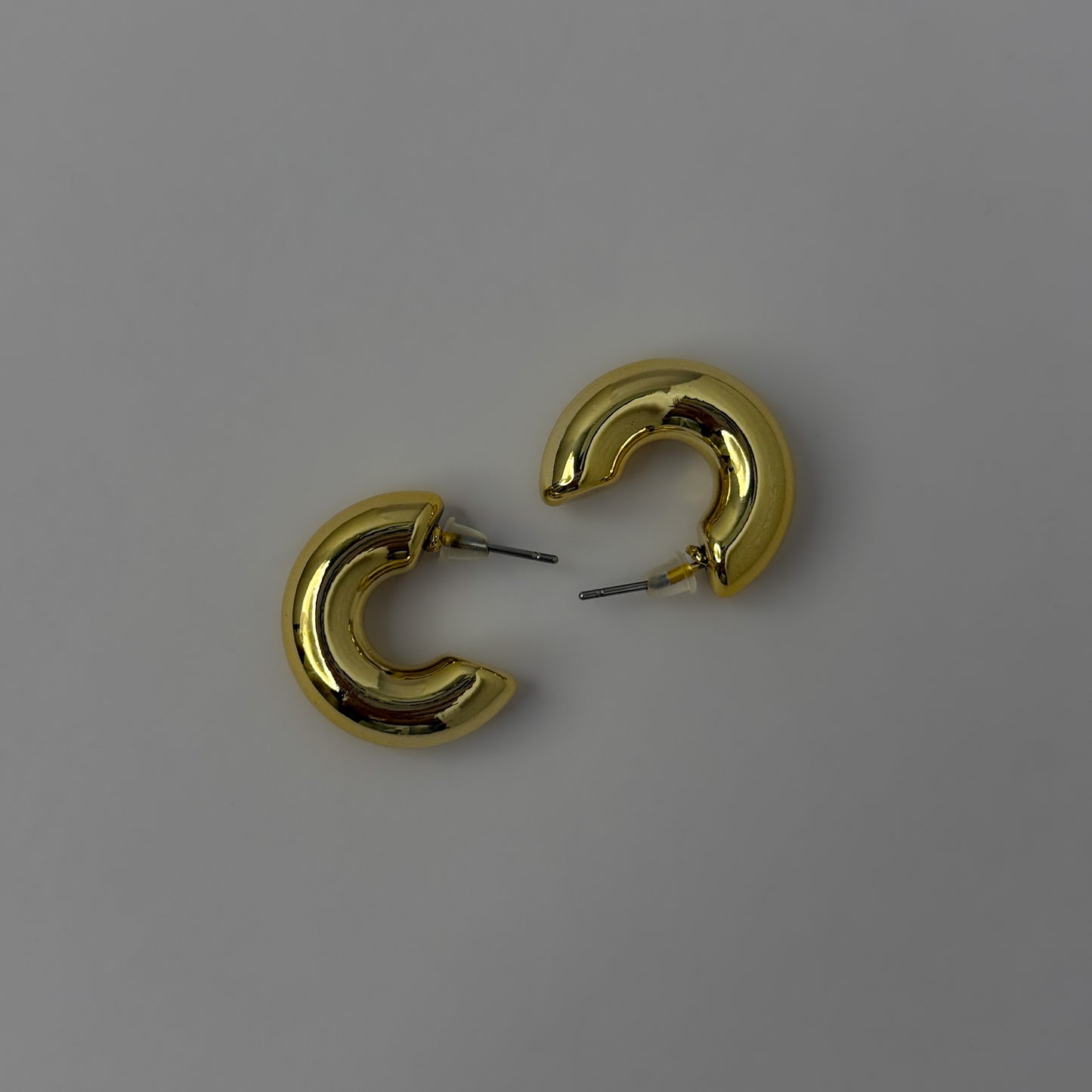 Golden Bold Half Hoops