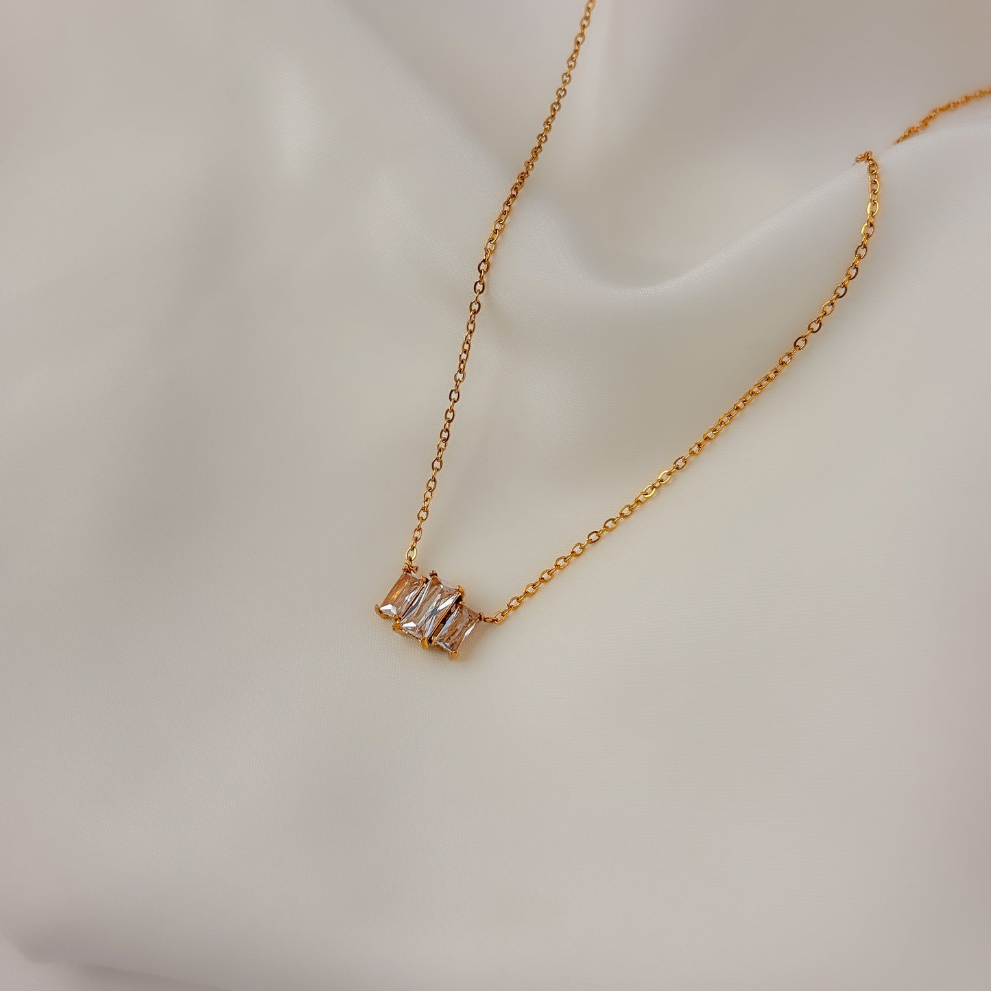 18K Gold Plated Dainty Vintage Necklace