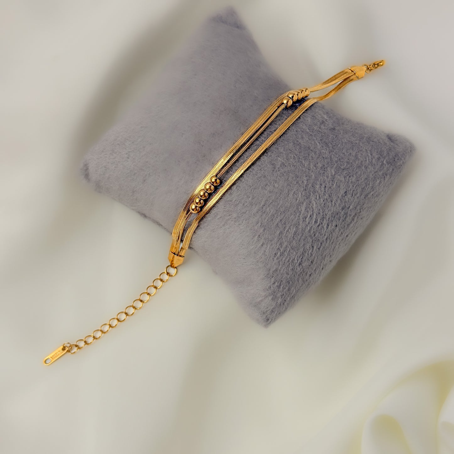 18K Gold Plated 3 Layers Bracelet