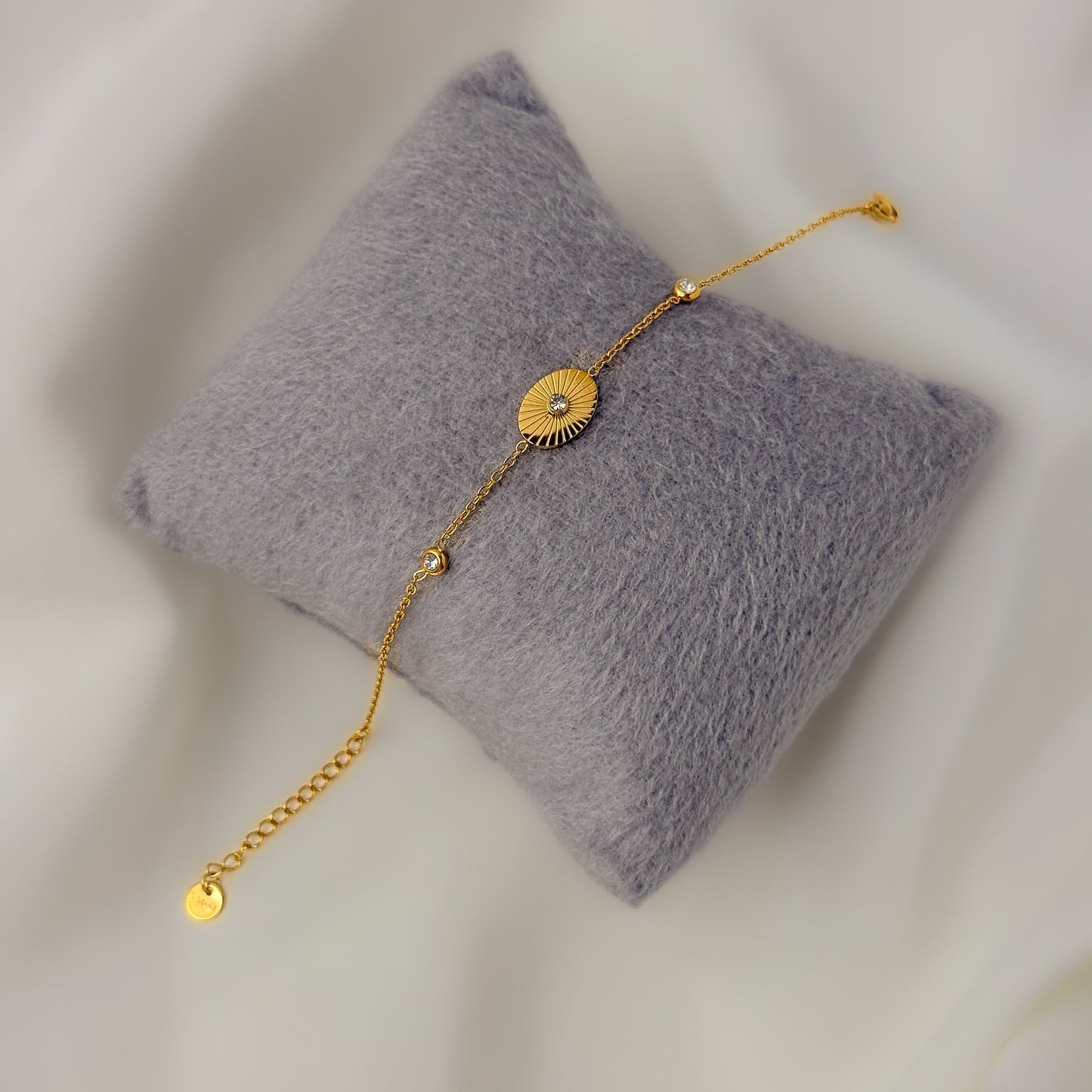 18K Gold Plated Dainty Vintage Bracelet