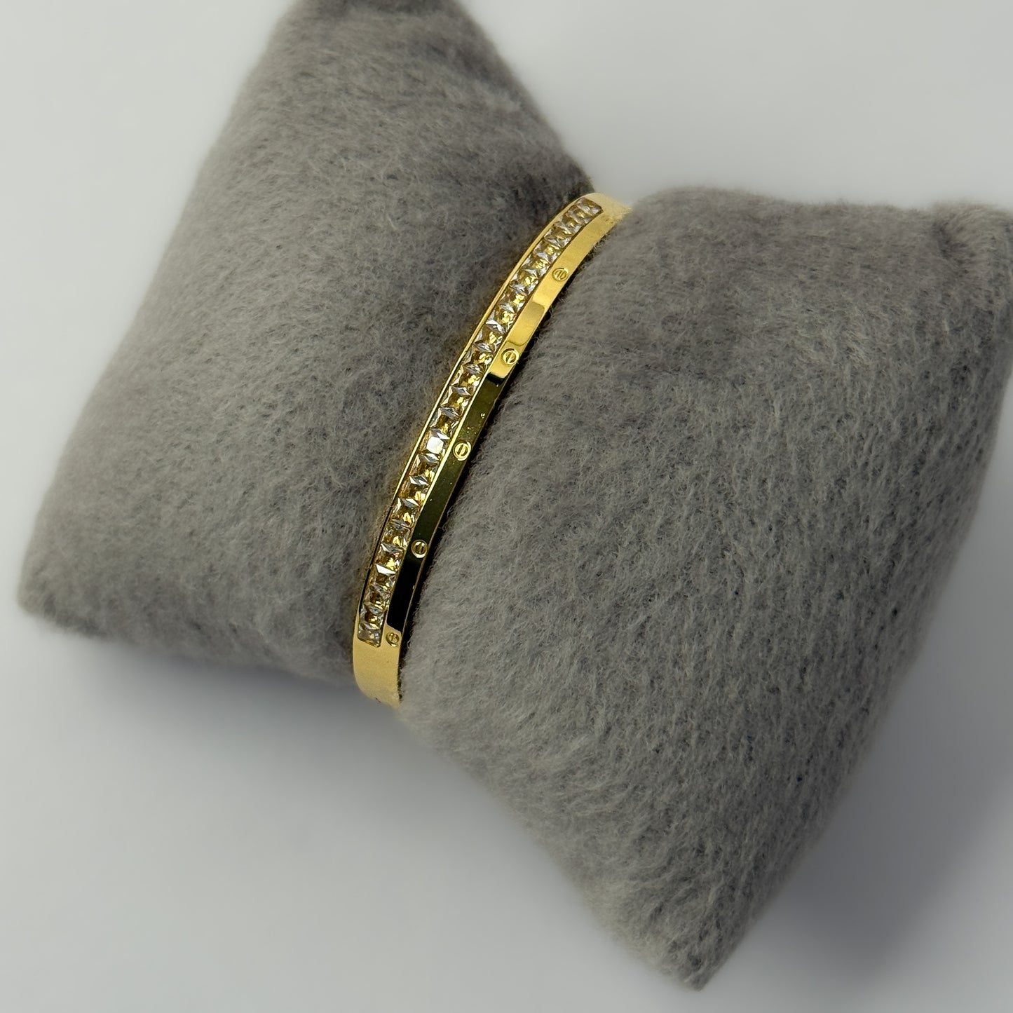 18K Gold Plated AD Stone Luxury Bracelet