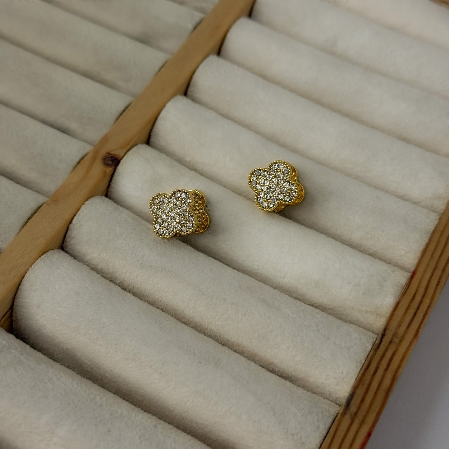 18K Gold Plated Clover 2in1 Earrings