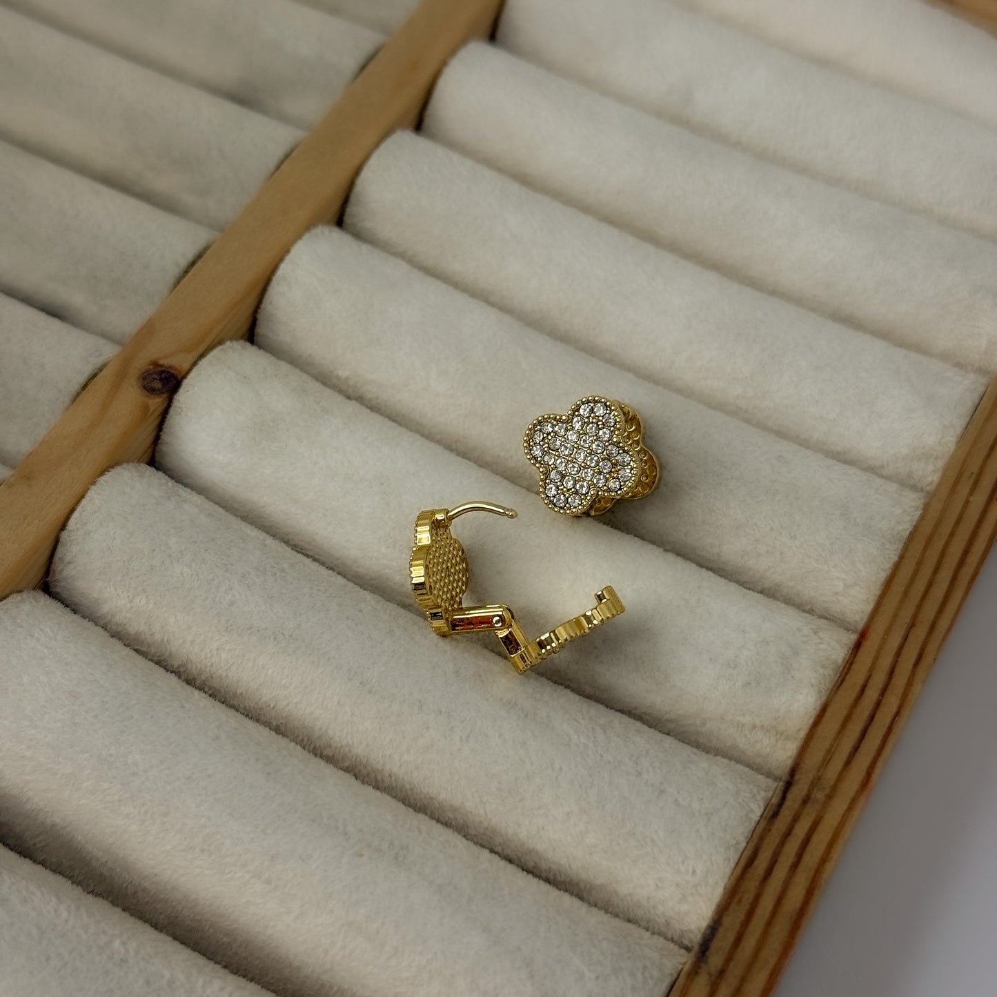 18K Gold Plated Clover 2in1 Earrings