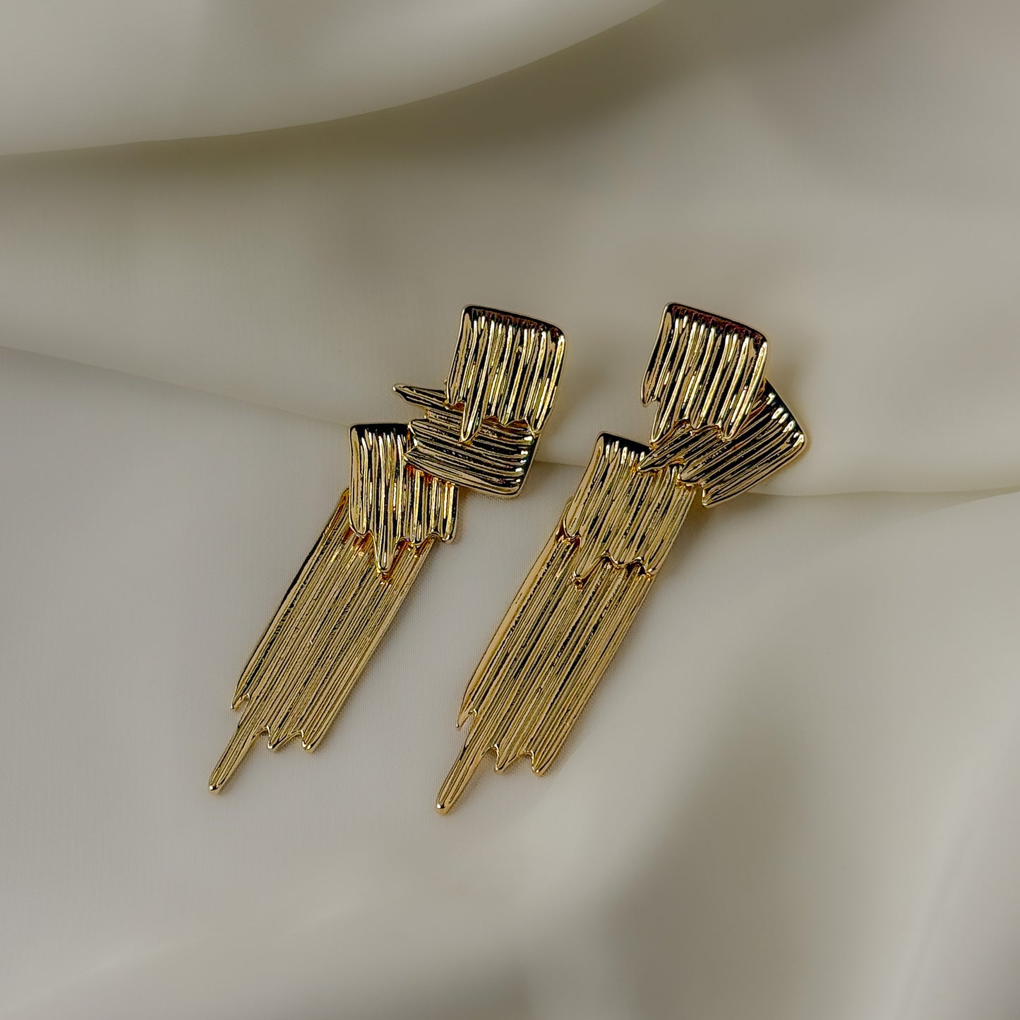Statement Flowing Lava Chic Earrings