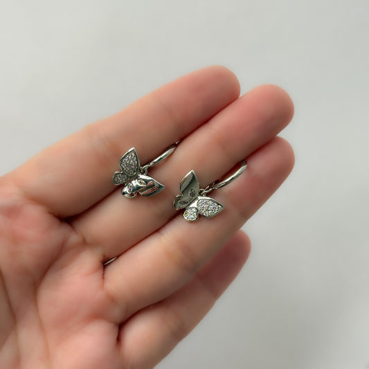 Korean Butterfly Drop Earrings