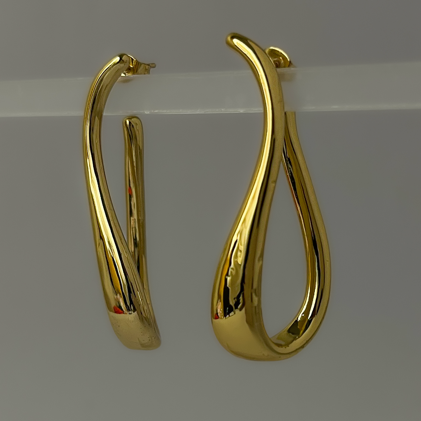 18K Gold Plated Signature Earrings