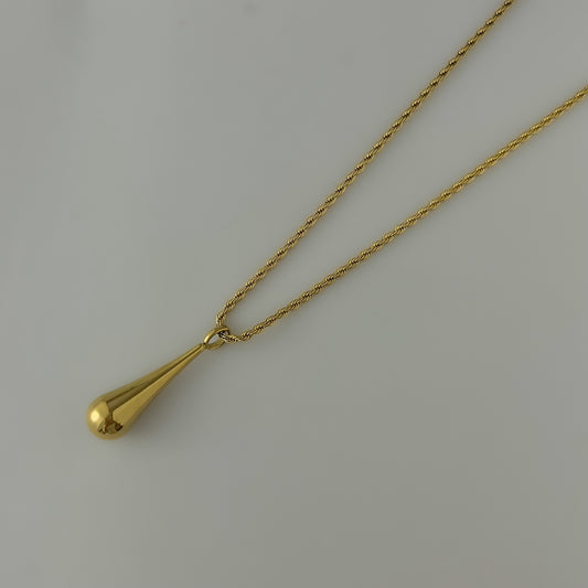 18K Gold Plated Tear Drop Necklace