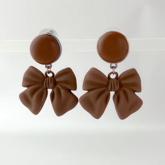 Cute Chunky Bow Earrings