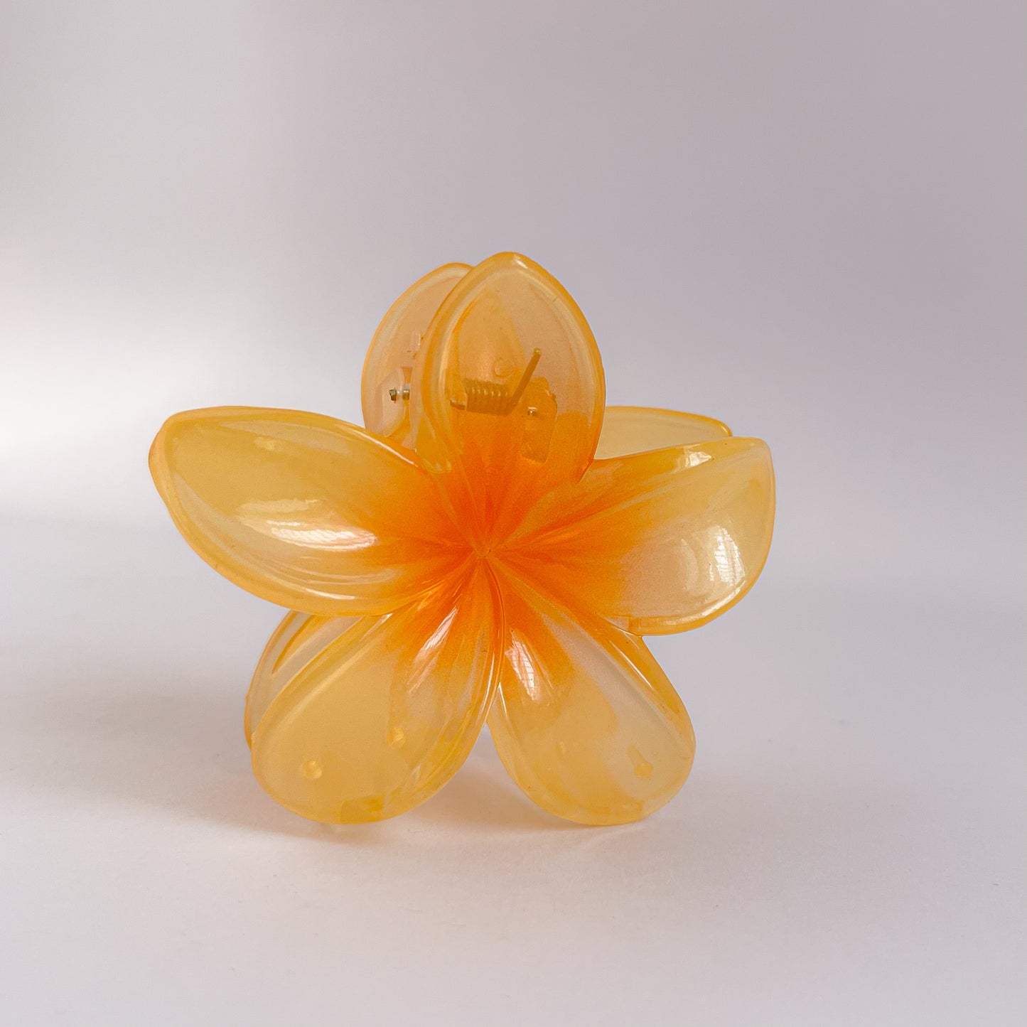 Glossy Flower Claw Clips