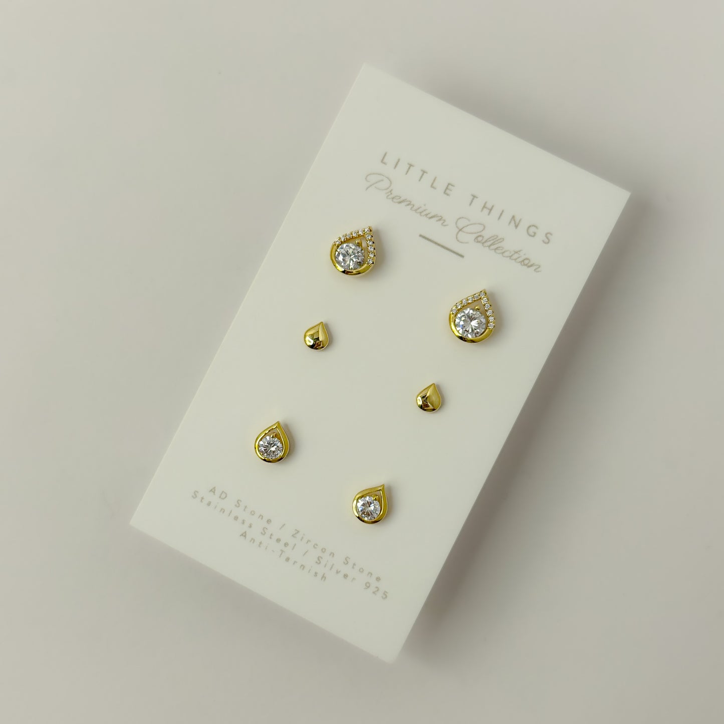 18K Gold Plated Minimal Set Earrings