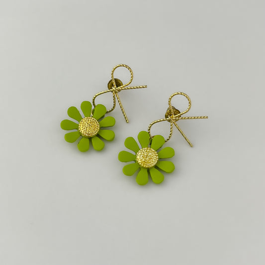 Cute Daisy Bow Earrings