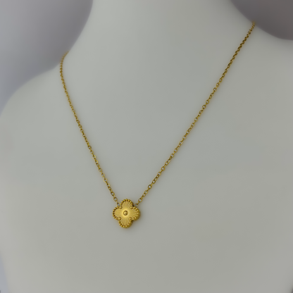 Stainless Steel Clover Minimal Necklace