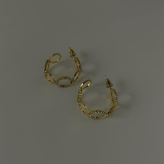 Delicate Half Hoops Korean Earrings