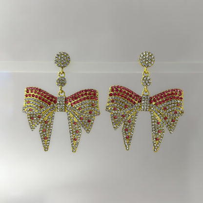 Dazzling Korean Bow Earrings