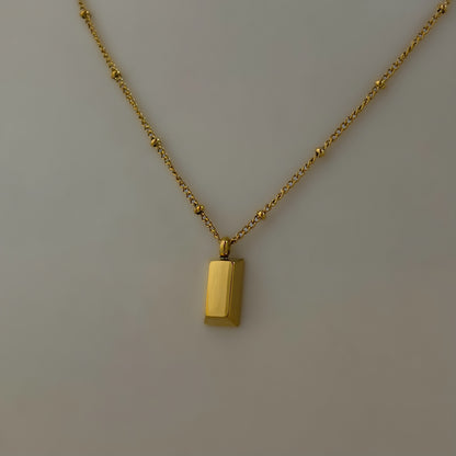 18K Gold Plated Nugget Necklace