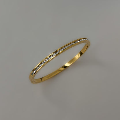 18K Gold Plated Dainty AD Stone Bracelet