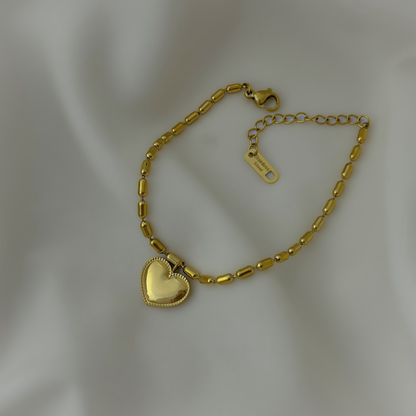 18K Gold Plated Heart Bracelets