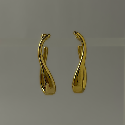 18K Gold Plated Signature Earrings