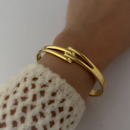 18K Gold Plated Entwined Bracelets