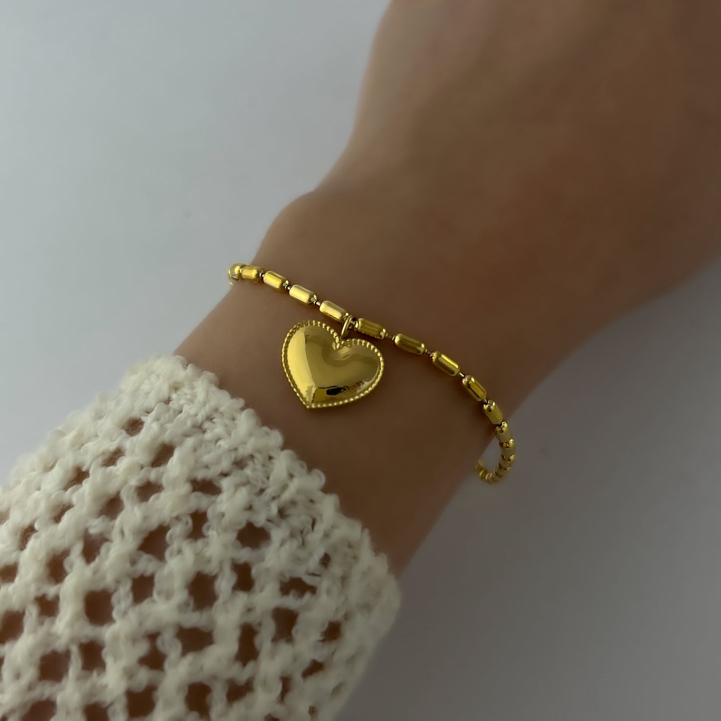 18K Gold Plated Heart Bracelets