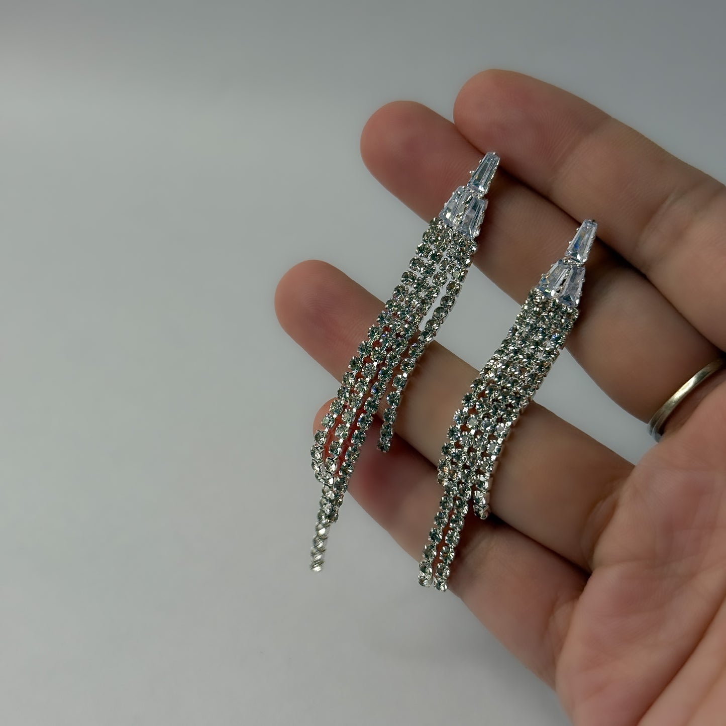 Tassels Rhinestone Earrings