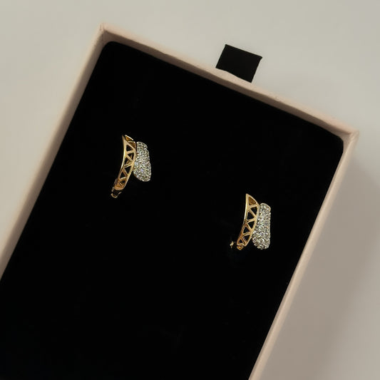 18K Gold Plated Luxury Hoop Earrings