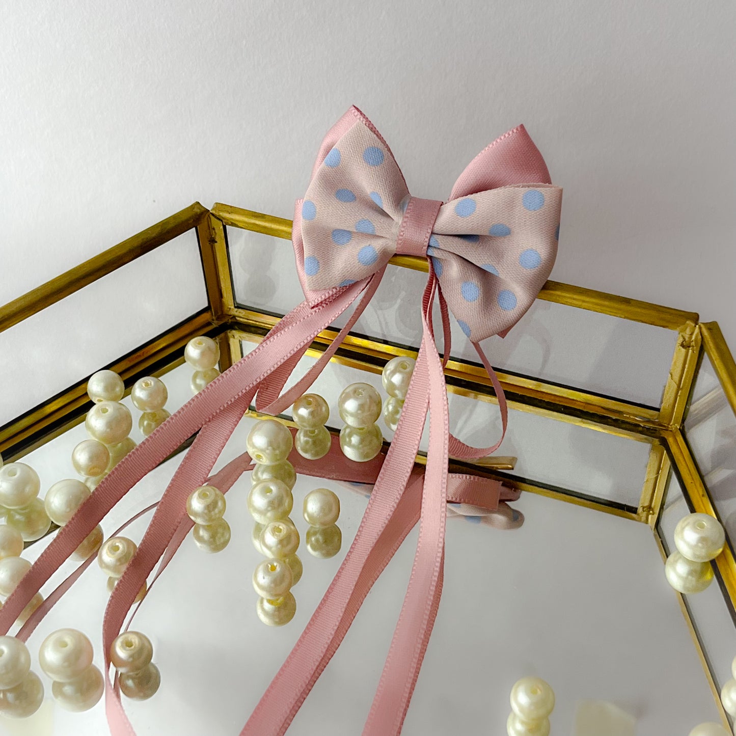 Korean Tassel Bow Clips