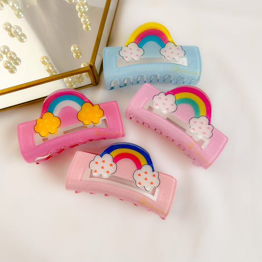 Kawai Rainbow Claw Clips