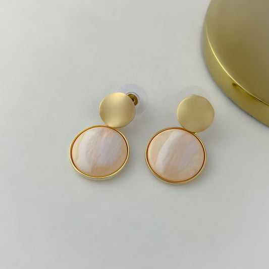 Korean Blush Drop Earrings