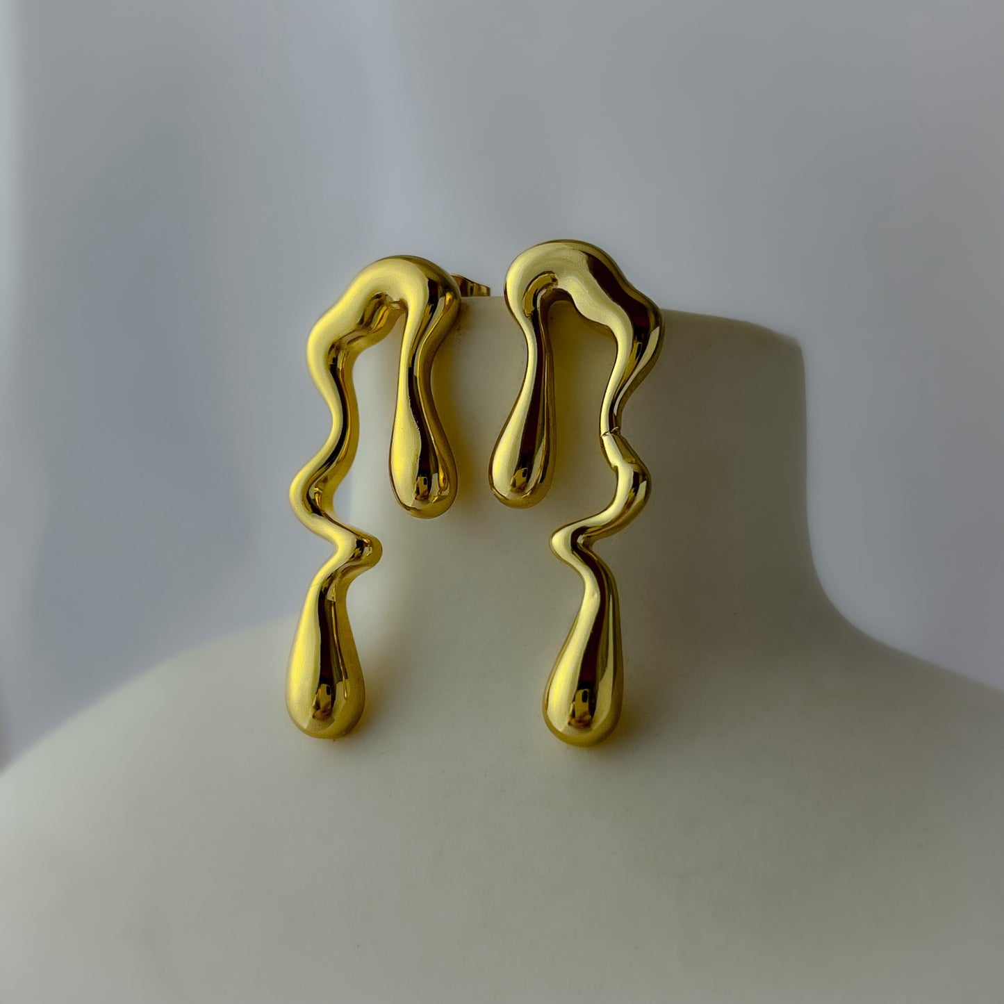 18K Gold Plated Flow Earrings