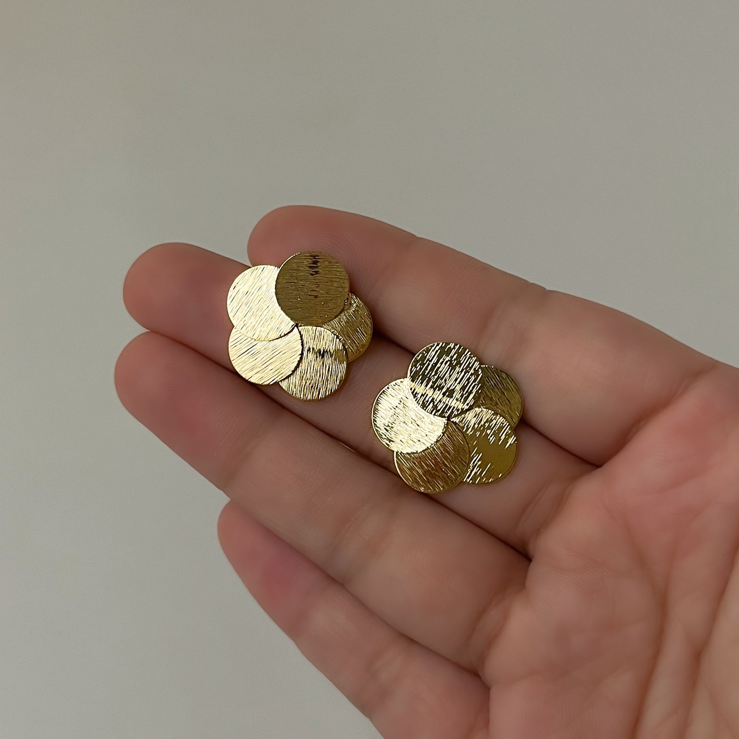 Coin Flower Earrings