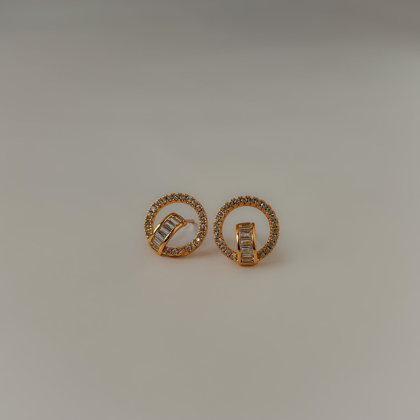 18K Gold Plated Lux Stud Earrings