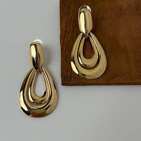 Statement Triple Drop Earrings