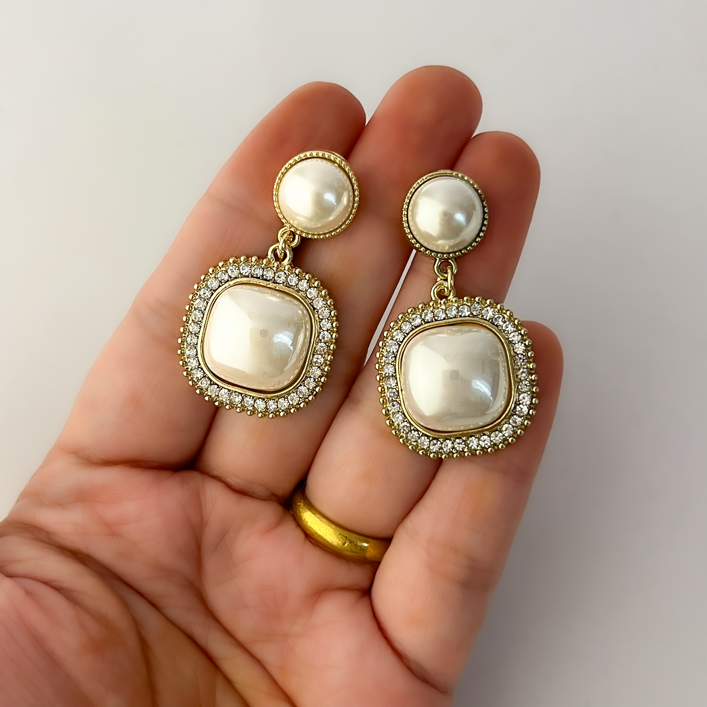 Korean Pearl Drop Earrings