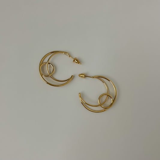 Light Weight Half Moon Earrings