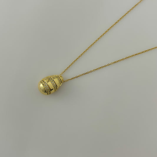 18K Gold Plated Cocoon Necklace