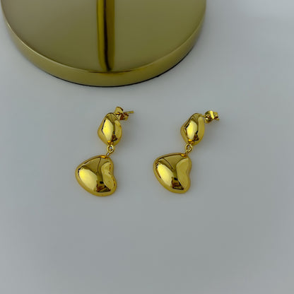 18K Gold Plated Double Drop Earrings