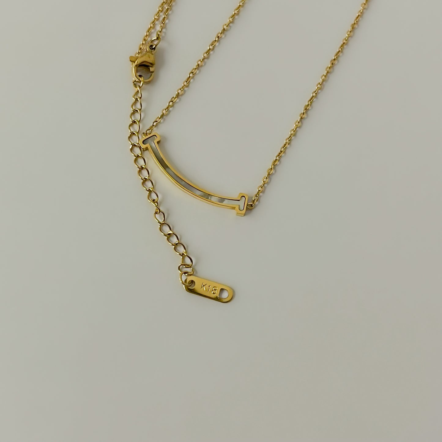 18K Gold Plated MOP Work Necklaces